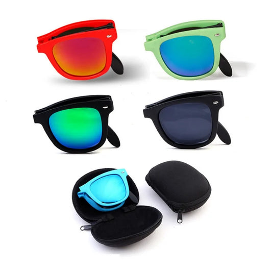 New Foldable Square Sunglasses Fashion Men's Driving Sun Glasses Women's Outdoor Sports and Cycling Goggles UV400 Eyewear