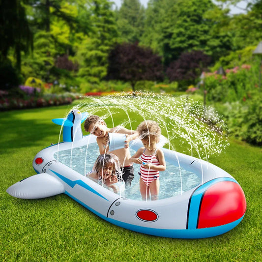 Children’s Swimming Pool 3-In-1 Splash Pad Sprinkler for Kids Children’s Sprinkler Pool Summer Outdoor Play Mat Water Park