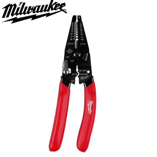 Milwaukee 48-22-3052 10-28 AWG Multi-Purpose Dipped Grip Wire Strippe Reinforced Head Accurate Stripping Hand Tool
