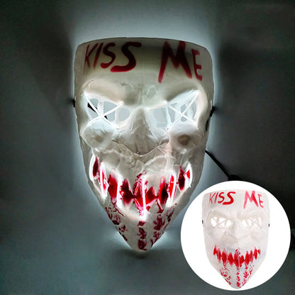 Luminous Mask Mask Dance Cold Light LED Mask Scary Mask for Festival Cosplay Halloween Costume Masquerade Parties,Carnival,Gift