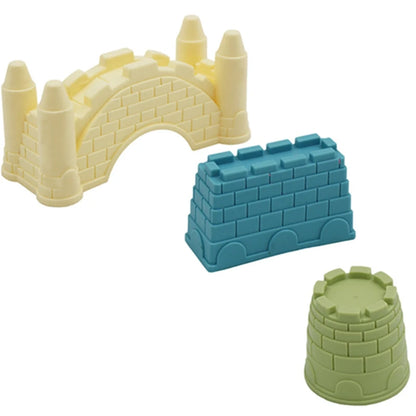 6PCS Beach Toys Beach Castle Bucket Shovel Rake Mold Digging Sand Kit Parent-Children Interactive Summer Outdoor Toys for Kids