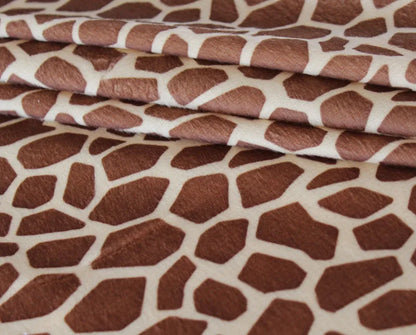 Fashion Printed Short Plush Fabric by Meter for Skirts Pillowcases Sewing Thin Leopard Pattern Faux Fur Cloth Soft Skin-Friendly