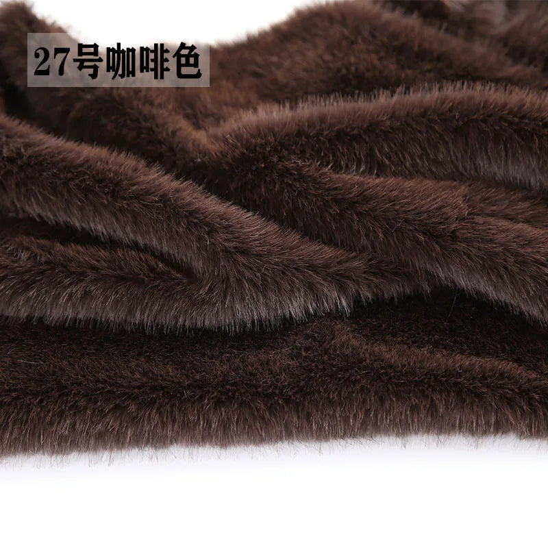 40Colours 2cm Imitation Mink Plush Fur Fabric Doll Manual DIY Counter Scarf Cuddle Doll Faux Fur Fabric 50*50