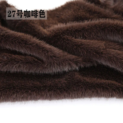40Colours 2cm Imitation Mink Plush Fur Fabric Doll Manual DIY Counter Scarf Cuddle Doll Faux Fur Fabric 50*50