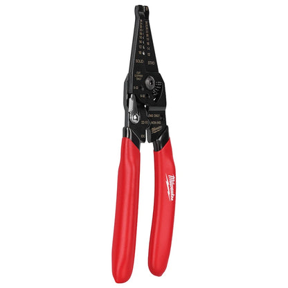 Milwaukee 48-22-3052 10-28 AWG Multi-Purpose Dipped Grip Wire Strippe Reinforced Head Accurate Stripping Hand Tool