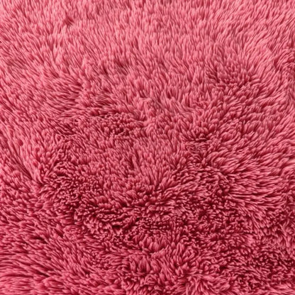 Soft Fluffy Faux Plush Fabric by the Meter for Cats Upholstery Carpets Dolls Diy Toy Sewing PV Fluff Cloth Thickened Beige Pink