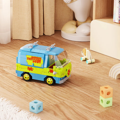 320PCS Mysteryed Machine Car Model Kit Building Blocks Movie Scooed Doo Panel Van Cartoon Vehicle  Bricks Toys for Kids Gifts