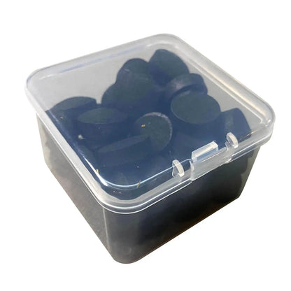 50x Leather Snooker Cue Tips Glue on Billiard Cue 0.55in for Billiard Accessories
