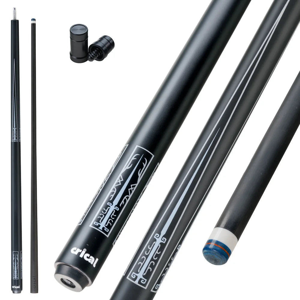 CRICAL Carbon Fiber Pool Cue Stick Billiard Cue Sticks Professional Low Deflection Pool Sticks With 12.5mm Tip and Radial Joint