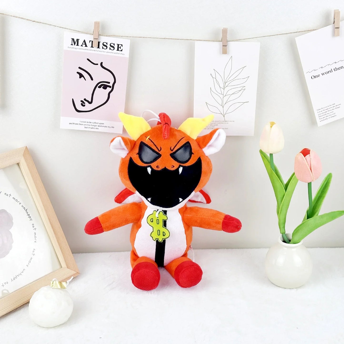 15CM Nightmare Critters Plush Toy Keychain Nightmare Lamb Fluffty Toy Game Role Stuffed Pendant Doll Toy Christmas Gift for Kids