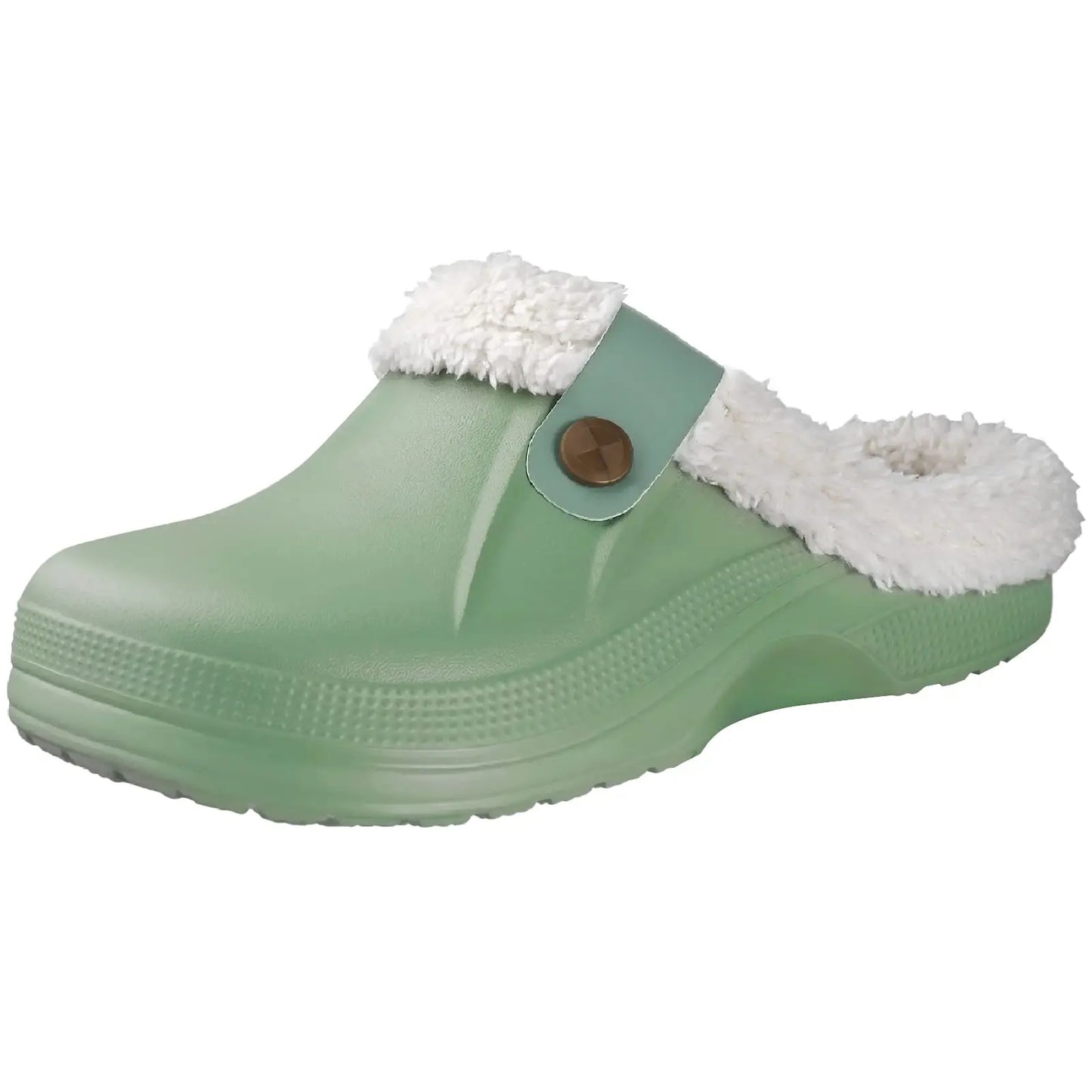 Evshine Winter Warm Clogs Men Waterproof Garden Slippers Fur Clogs Slippers Fuzzy Plush Slippers Bedroom Shoe for Indoor Outdoor