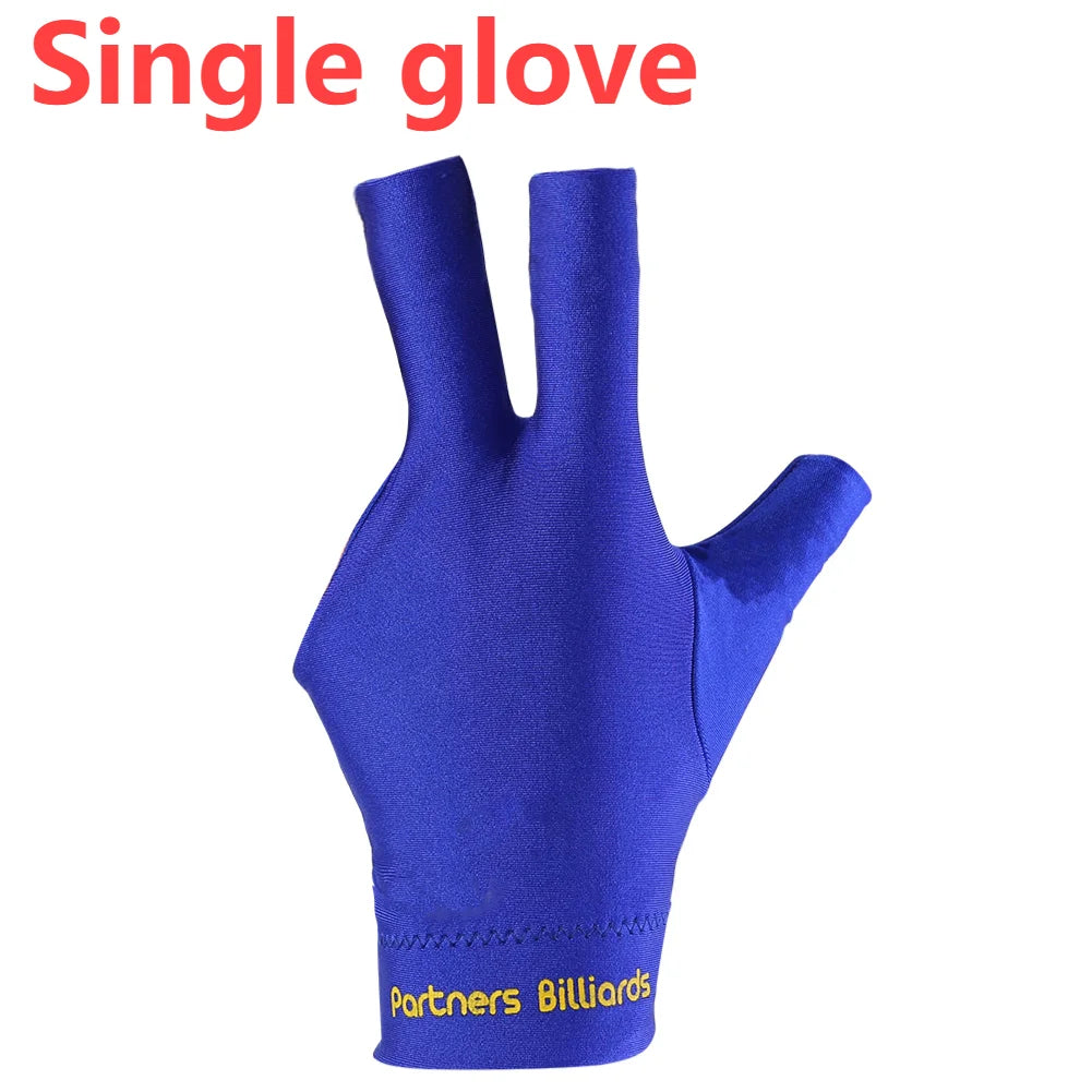 1Pcs Open Finger Billiard Gloves Antiskid Polyester Snooker Billiard Gloves Adjust Sticker Portable Lightweight Amateur Training
