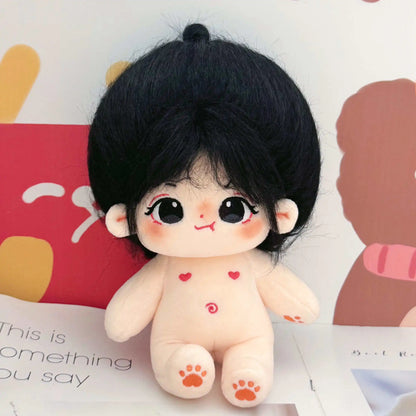 20cm Kawaii Plush Cotton Doll Anime Stuffed Idol Doll Outfit Baby Plushies Toys Star Dolls Action Figure Dress Girls Kids Gifts