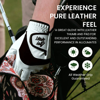 5/10 Pack Men's Golf Gloves for Left Hand  Synthetic Leather, Golf Glove for Right Handed Golfer All Weather Grip