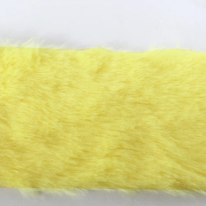 7MM Plush Fabric Fabric Pure Color Solf Atrtificial Rabbit Fur Doll Clothing Pillow DIY Decoration Material
