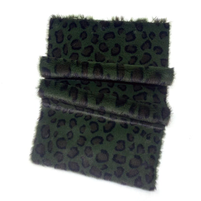 Leopard Print Plush Fabric 25x45cm/160x50cm/160x100cm Faux Fur Fabric 1cm Minky Fabric DIY Handmade/Decoration Sewing Fabric
