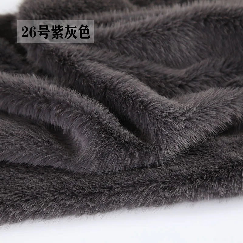 40Colours 2cm Imitation Mink Plush Fur Fabric Doll Manual DIY Counter Scarf Cuddle Doll Faux Fur Fabric 50*50