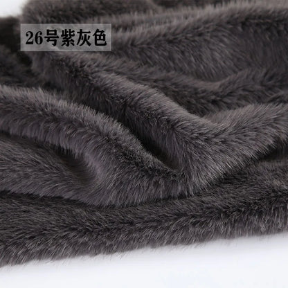 40Colours 2cm Imitation Mink Plush Fur Fabric Doll Manual DIY Counter Scarf Cuddle Doll Faux Fur Fabric 50*50