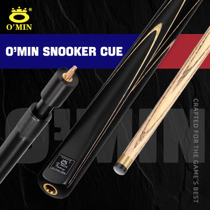 O'Min Victory Billiard Snooker Cue One Piece 9.8mm Tip High Quality Ashwood Shaft Professional Billard With Case and Extension