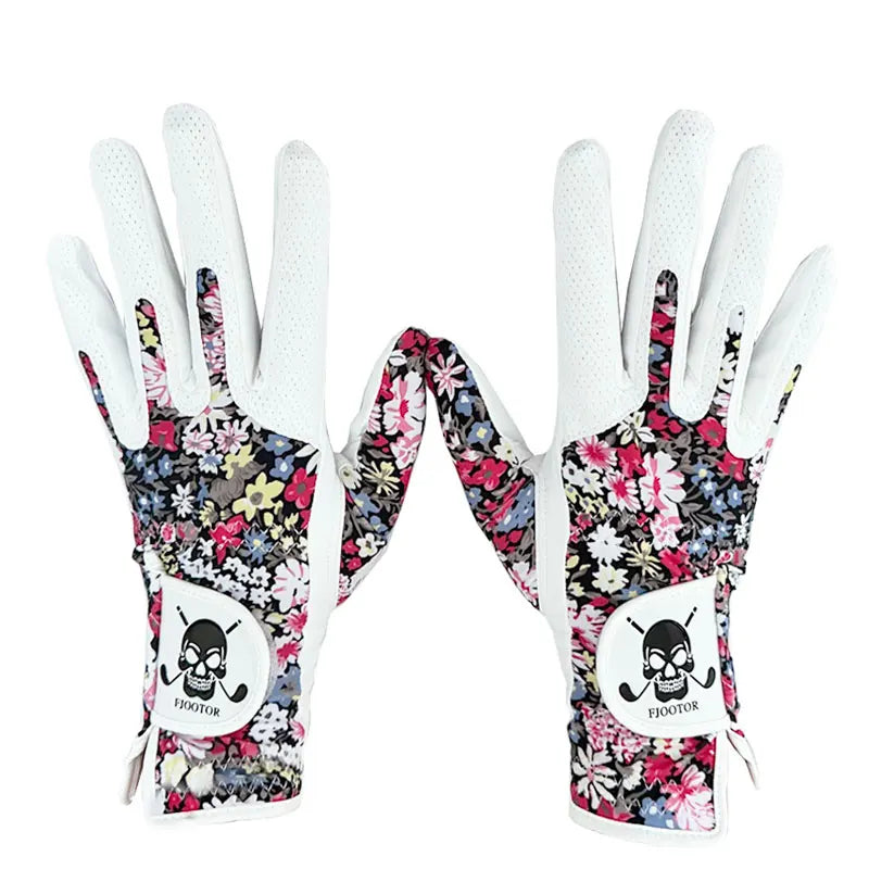 Women's Golf Gloves Left Hand & Right Hand Gloves Golf Breathable High Quality Palm Protection Sport Gloves