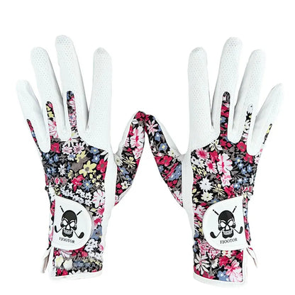 Women's Golf Gloves Left Hand & Right Hand Gloves Golf Breathable High Quality Palm Protection Sport Gloves