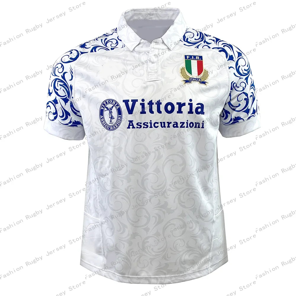 2024_25 Hot Italy Rugby Jersey Clothes Player Men Kids Children Train Polo T Shirt Team Girls Women Tee Teenager Home Top New -