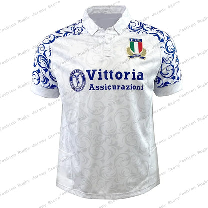 2024_25 Hot Italy Rugby Jersey Clothes Player Men Kids Children Train Polo T Shirt Team Girls Women Tee Teenager Home Top New -