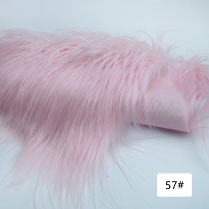 25x45cm 8cm Pile  Faux Fur Fabric for Sewing Make Cotton Doll Hair Diy Handmade Home Decoration Cosplay Fabric for Needlework