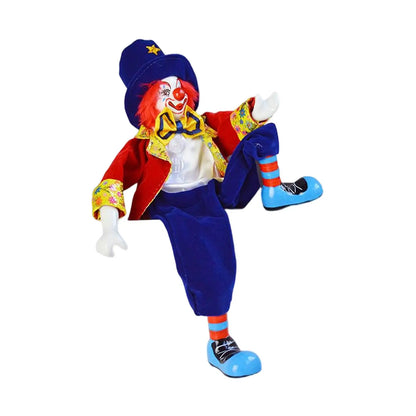 Retro Clown Stuffed Doll Decoration Party Favor for Living Room Shop Window