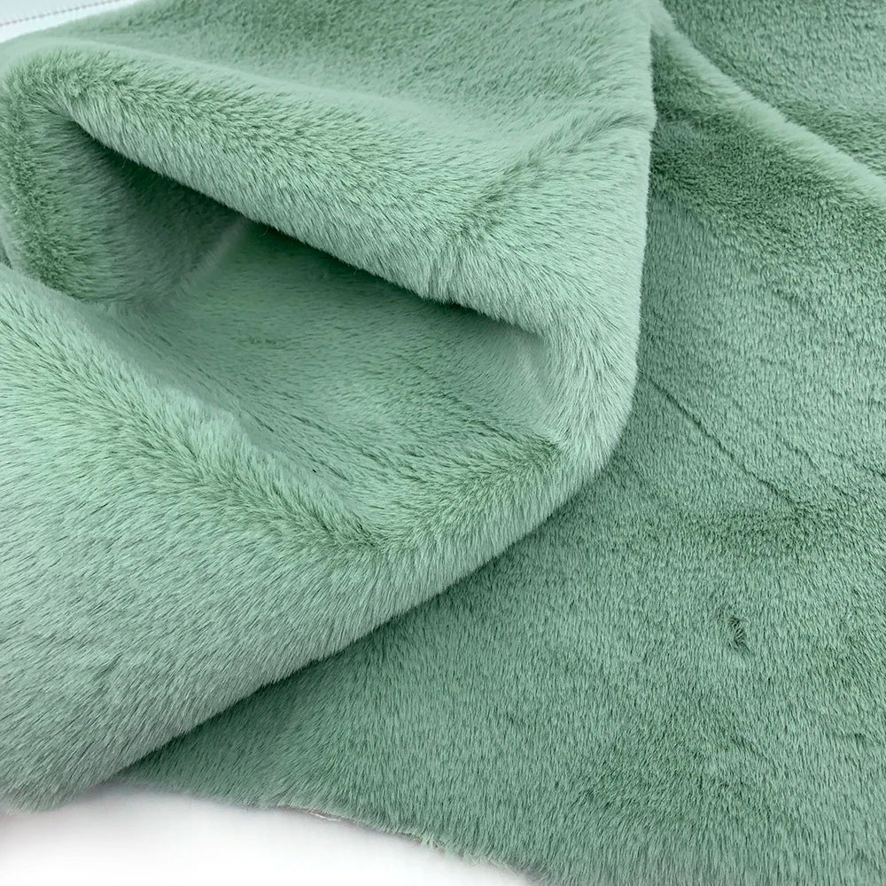 Sewbato 10mm 100% Polyester Faux Fur Fabric 50x50cm Environmentally Friendly Soft Minky Fabric Plush Toy/Clothing Plush Fabric