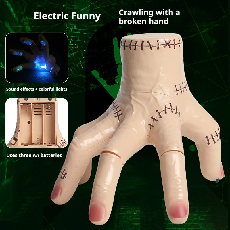 Electric Crawling Hand With Sound and Light Funny Toys Haunted Houses Halloween Decorations Props Gifts
