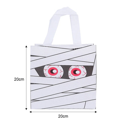 1-20pcs Halloween Non-Woven Treat Bags Pumpkin Ghost Bat Mummy Monster Tote Bag Halloween Party Favor Decor Toys Candy Gift Bags