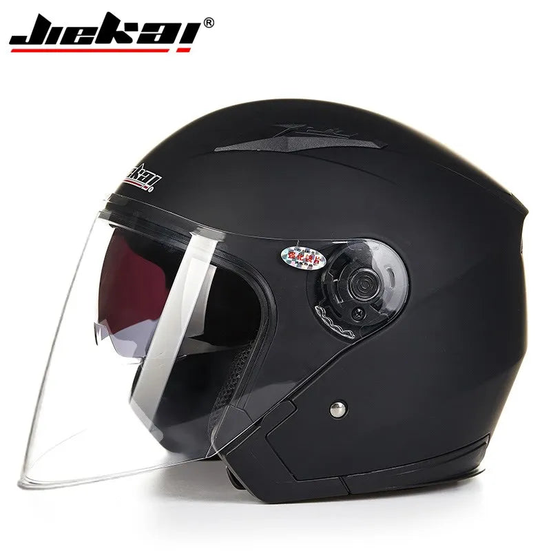 NEW Motorcycle Electric Bicycle Helmet Four Seasons DoubleLenses Racing Half Helmets Motorbike Helmet Medio Casco