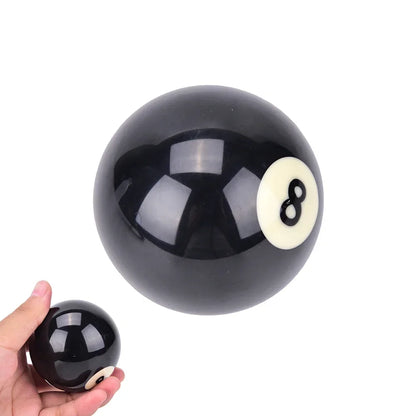 1pc Billiard Cue Ball 52.5/57.2 Mm Standard /Crystal Black 8 Ball Snooker Training Replacement Practice Billiard Made of Resin