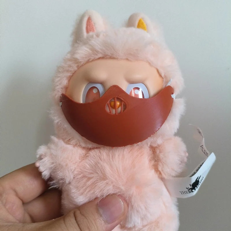 For 17cm Labubu 3D Print Mask Doll DIY Accessories Creative Gifts for V1V2V3 Labubu Scary Mask Halloween Decoration