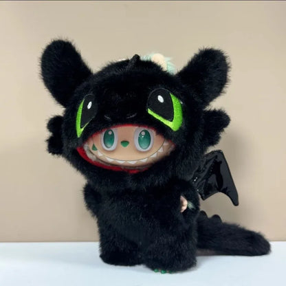 Toothless Outfit Only for 17cm 1st/2nd/3rd Gen Labubu Doll, Anime Vinyl Figure Clothes Cute Collectible Gift