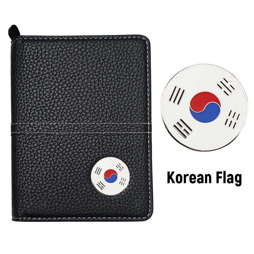 1 Set Golf Scorecard Holder Golf Score Card Wallet With Card Slot and Pencil Loop and Golf Marker Golf Accessories for Golfers