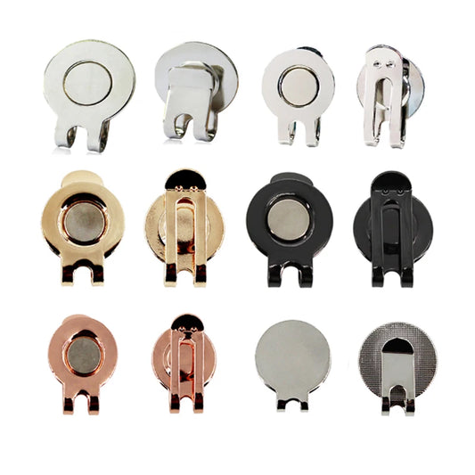 10 Pcs Golf Hat Clip Magnetic Metal Golf Cap Clips Golf Accessories for Golf Ball Mark Marker Drop Ship