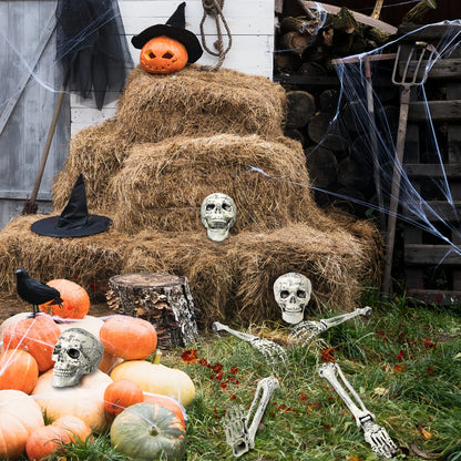 Skeleton Coming Out of the Ground - Life-Sized Unique Groundbreaker Skeleton Stakes for Outdoor Yard Halloween Decorations