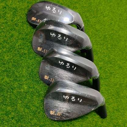 Masked Hero Golf Wedges Black Yururi Wedge Raw Gekku Forged 49 53 57 61 Degree Golf Wedges Set