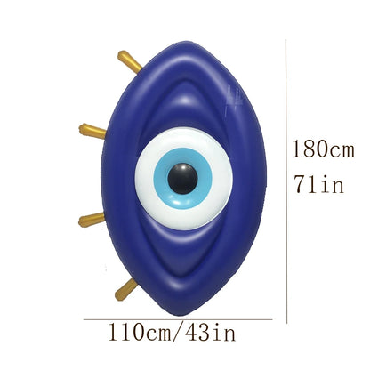 2022 Newest Giant Inflatable Eyeball Pool Float Lie on Greek Eye Floating Mattress Pool Lounge for Beach Floaty Summer Fun Toys