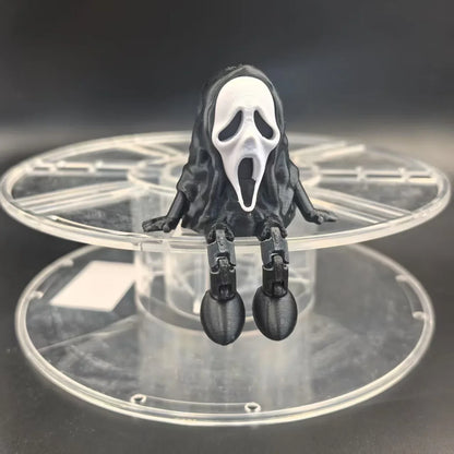 3D Printed Figurines Halloween Skull Ornament Joint Movable Home Desktop Decoration Creative Children's Educational Toys Gifts