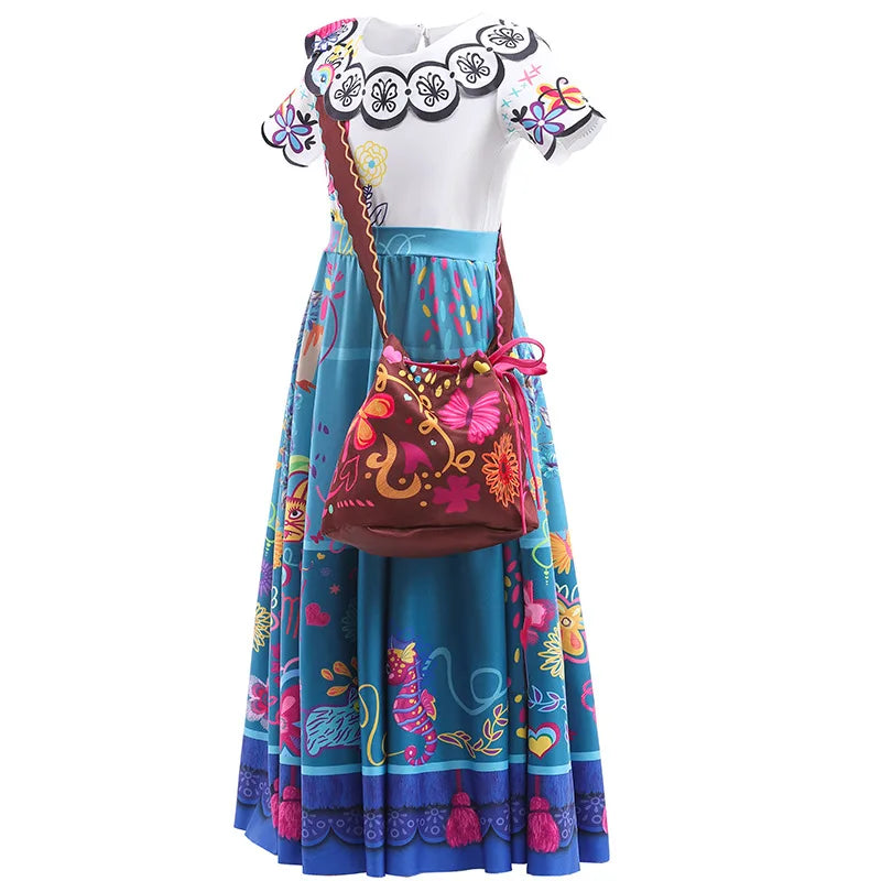 Baby Girls Halloween Cosplay Costume Toddler Kids Carnival Christmas Clothing Charm Princess Dress Role Play Outfits Vestido 10Y