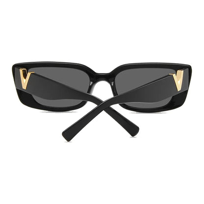 Retro Cat Eye Rectangle Sunglasses Women 2025 Trendy Vintage Designer v Sun Glasses  Eyewear Woman UV400 Lentes De Sol Mujer