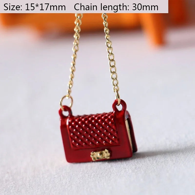 1PCS New Fashion Mini Handbag Shoulder Bag for Doll Decor Accessories Kids Toys