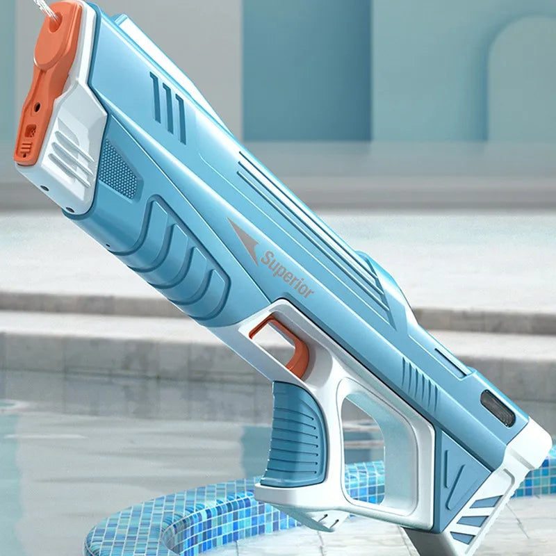 Automatic Electric Water Gun Toy Summer Induction Water Absorbing High Pressure Water Gun Beach Outdoor Water Rifle Fight Toys