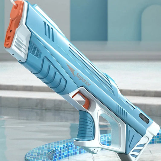 Automatic Electric Water Gun Toy Summer Induction Water Absorbing High Pressure Water Gun Beach Outdoor Water Rifle Fight Toys