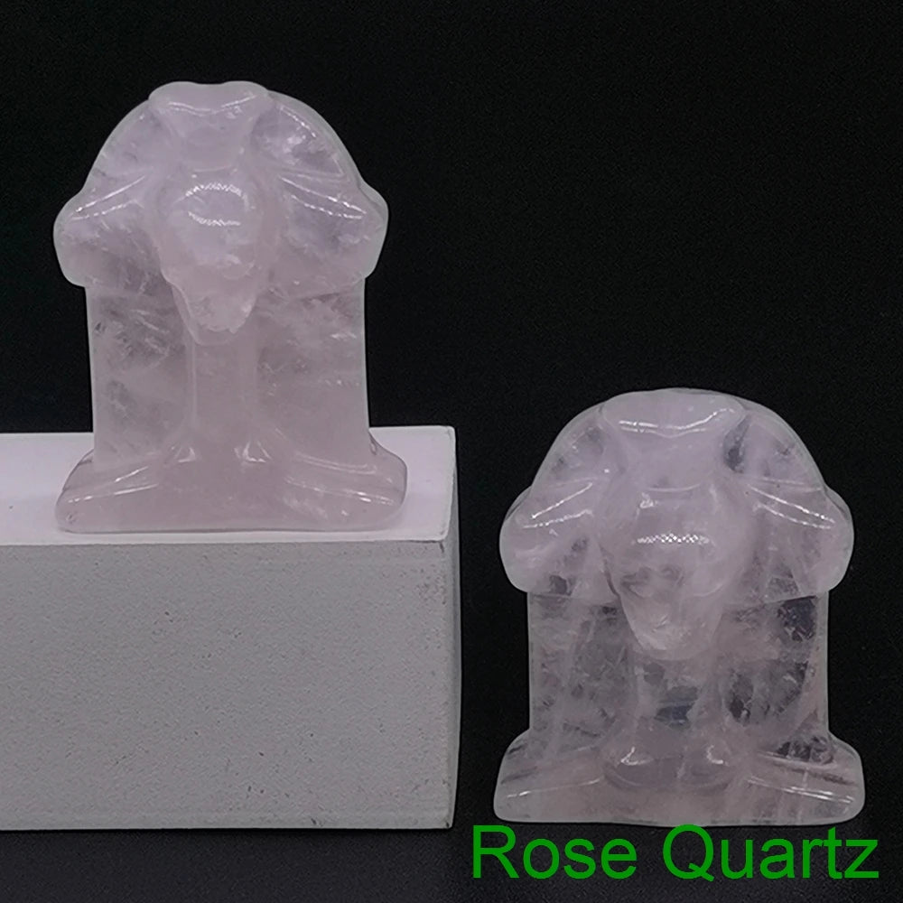 Halloween Foam Tombstone Skull Cross Decoration Natural Stone Crystal Gravestone Carving Reiki Healing Figurine Gemstone Gift