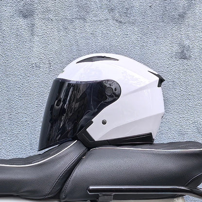 Genuine JieKai Motorcycle Helmet Unisex Scooter Motos Helmets Casco Capacete With Dual Lens