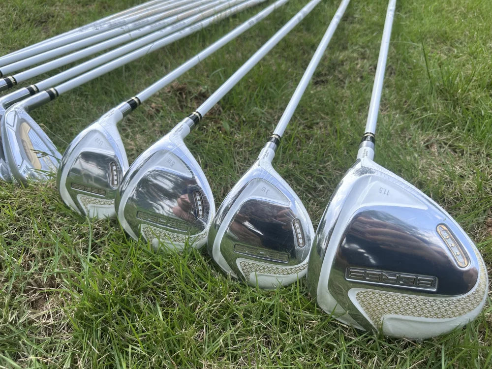 Women Golf Complete Set Full Set  3stars Golf Clubs 11.5 Driver+Fairway +Hybrd+Putter+Irons 12pcs With Graphite L Shaft  No Bag